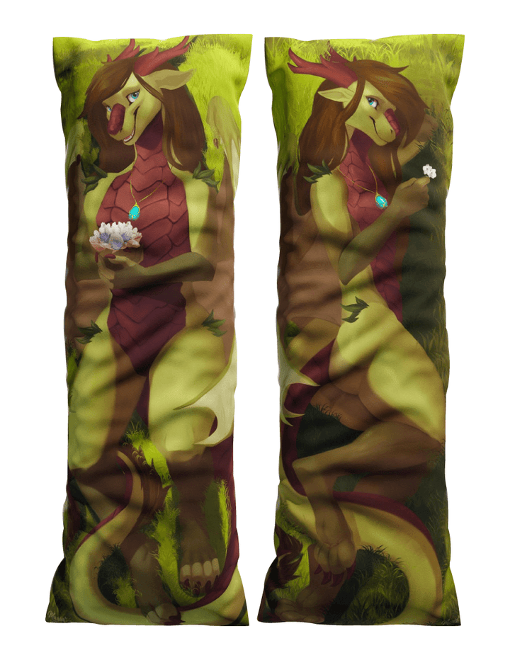 Emerald The Forest Dragon Body Pillow (Dakimakura) by Maaia