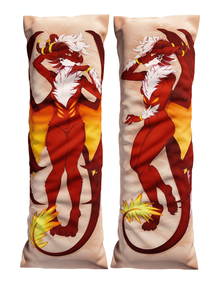 Venmys The Red Furry Dragon Body Pillow (Dakimakura) by Basilisk