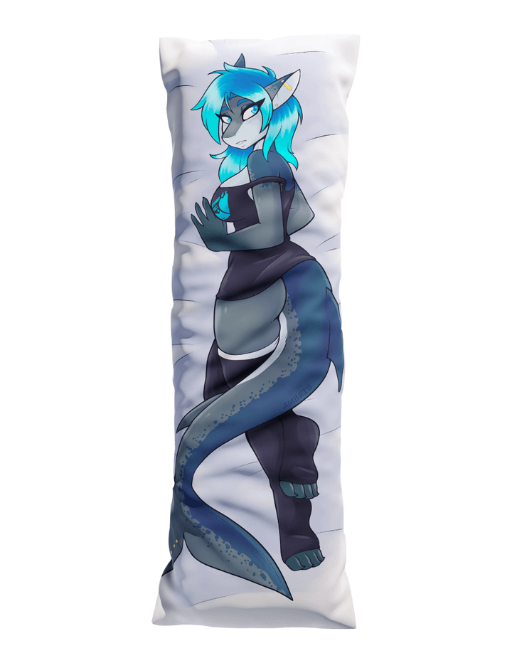 Daki Erika - Art by Ambris - the blue hair Shark Dakimakura Furry Body Pillow Cover