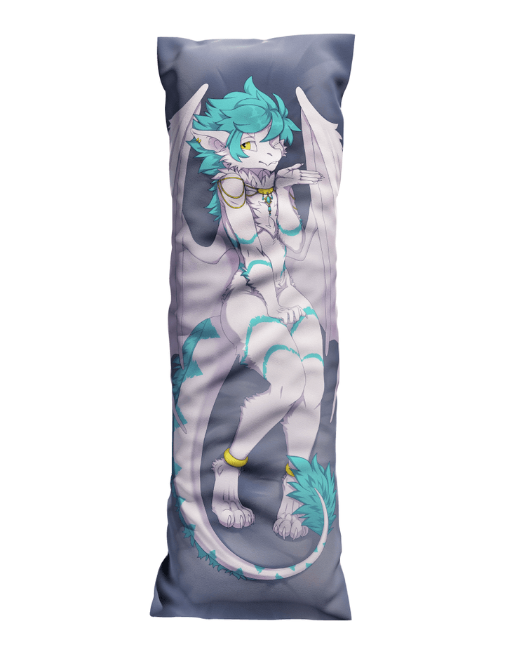 Elizar The Fluffy Ice Dragon Body Pillow (Dakimakura) by Basilisk