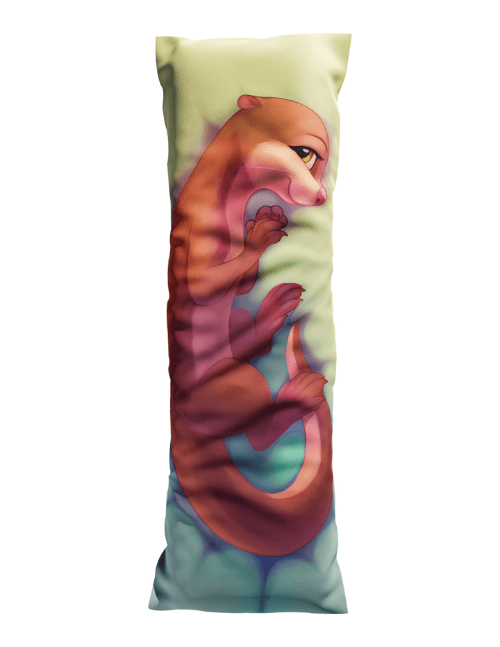 Daki - Art by Taneysha -  Kelpily the Otter cute anthro Otter girl Dakimakura sea creature Furry Body Pillow Cover