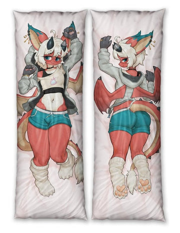Sinto Dragon Dakimakura Furry Body Pillow Cover