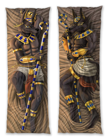 Anubis Canine Dakimakura Furry Body Pillow Cover by Soapaint
