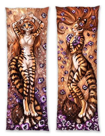 Clemetine Feline Dakimakura Furry Body Pillow Cover by Flash_lioness