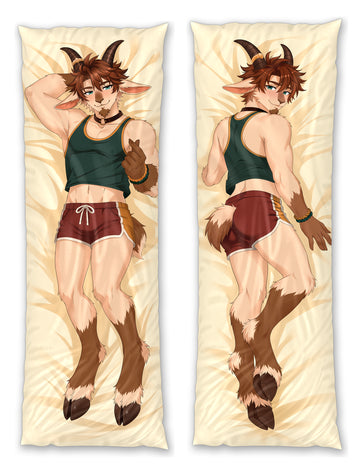 Kozel the Goat Clothed dakimakura design by Yulia Gruzdeva
