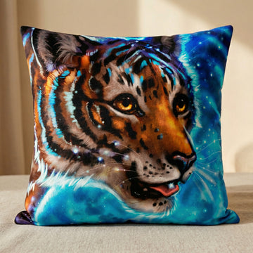 Tiger Furry Art Bed Pillow Cover