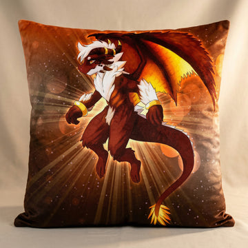 Dragon Furry Art Bed Pillow Cover