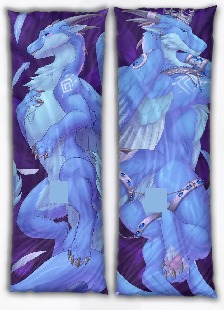 Zephyr Nightfire The Fluffy Blue Dragon Male/Female Body Pillow (Dakimakura) by Kuribon