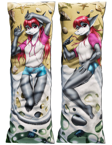 Ruby Sea Creature Dakimakura Furry Body Pillow Cover by MykeGreywolf