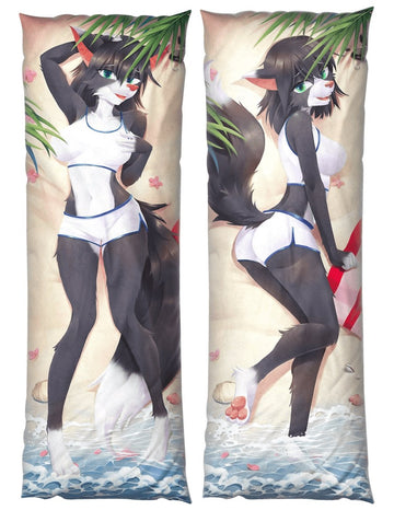 Vanessa Feline Dakimakura Furry Body Pillow Cover by SparKitty