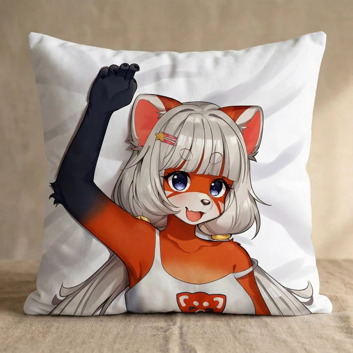 Simon the Cat Male Head Pillow Cover square pillow mockup