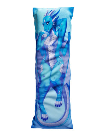 Sapphire Dragon Dakimakura Furry Body Pillow Cover