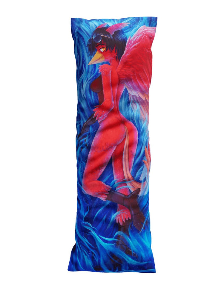 Fenyx Bird Dakimakura Furry Body Pillow Cover by Soapaint