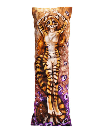 Clemetine Feline Dakimakura Furry Body Pillow Cover by Flash_lioness