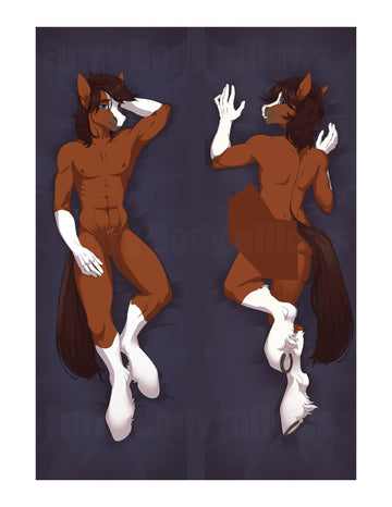 Brett Equine Dakimakura Furry Body Pillow Cover by Basilisk