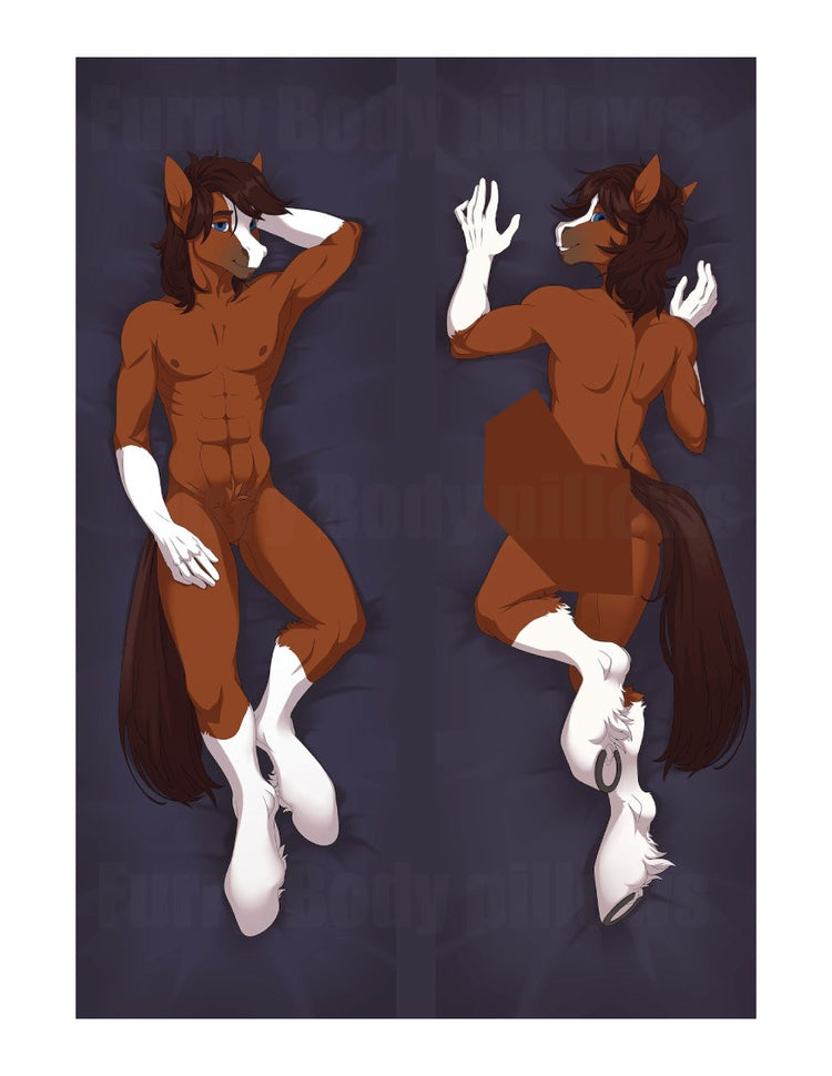 Brett Equine Dakimakura Furry Body Pillow Cover by Basilisk