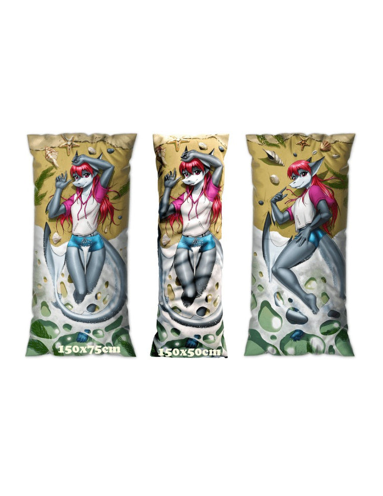 Ruby Sea Creature Dakimakura Furry Body Pillow Cover by MykeGreywolf