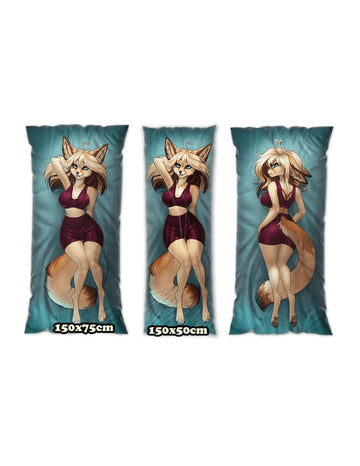 Boline Fox Dakimakura Furry Body Pillow Cover by Radioactive Mint
