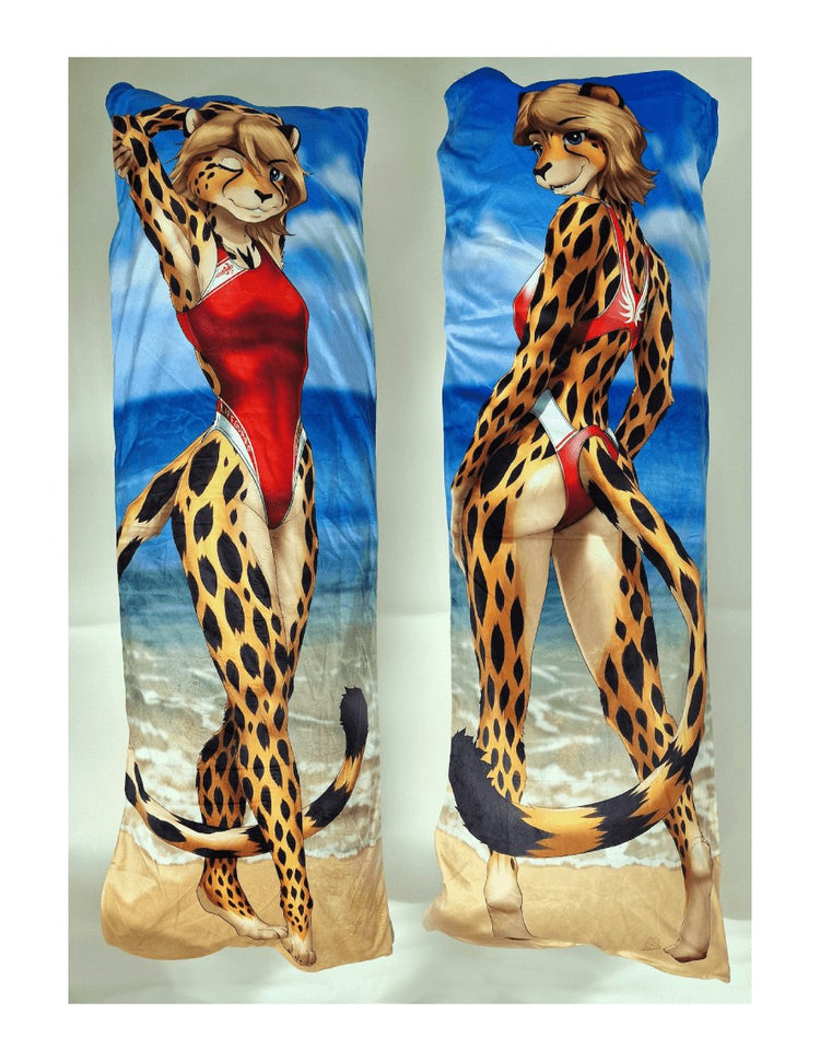 Apricot Feline Dakimakura Furry Body Pillow Cover by MykeGreywolf