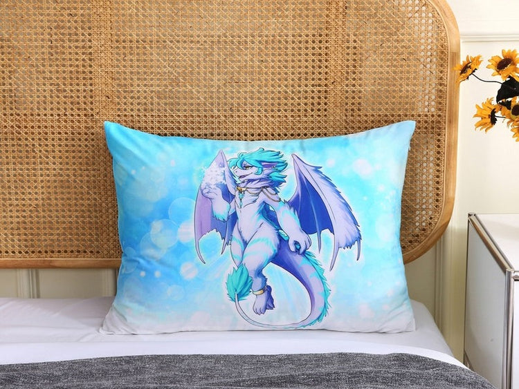 Dragon Furry Art Bed Pillow Cover