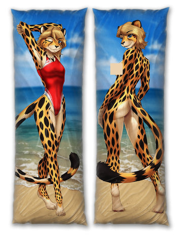 Apricot Feline Dakimakura Furry Body Pillow Cover by MykeGreywolf