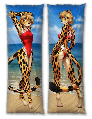 Apricot Feline Dakimakura Furry Body Pillow Cover by MykeGreywolf