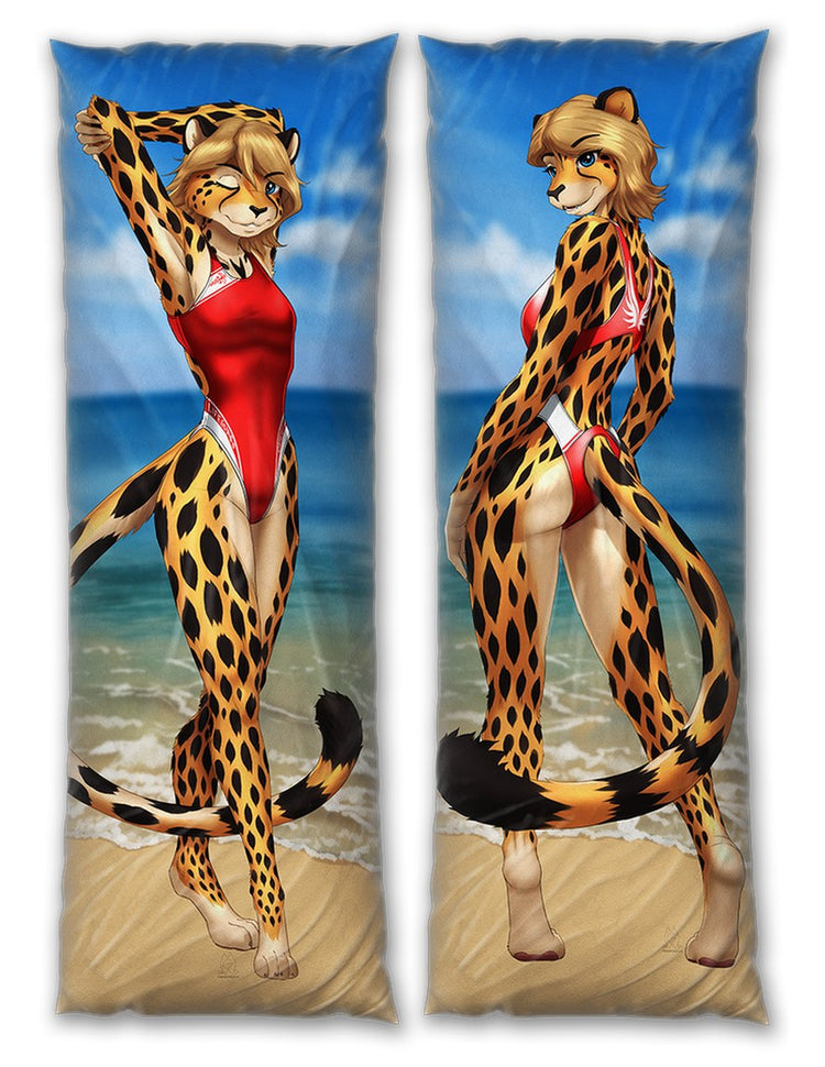 Apricot Feline Dakimakura Furry Body Pillow Cover by MykeGreywolf