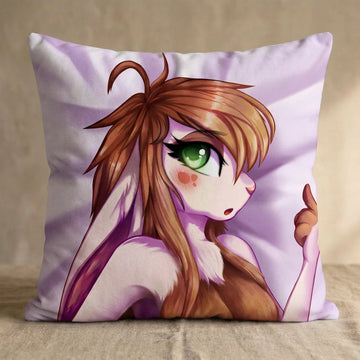 Bunny by Soapaint Head Pillow Cover front square pillow mockup