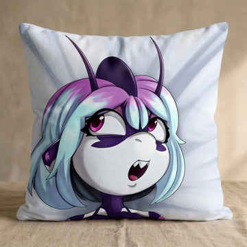 Burea the Shark Female Head Pillow Cover front square pillow mockup