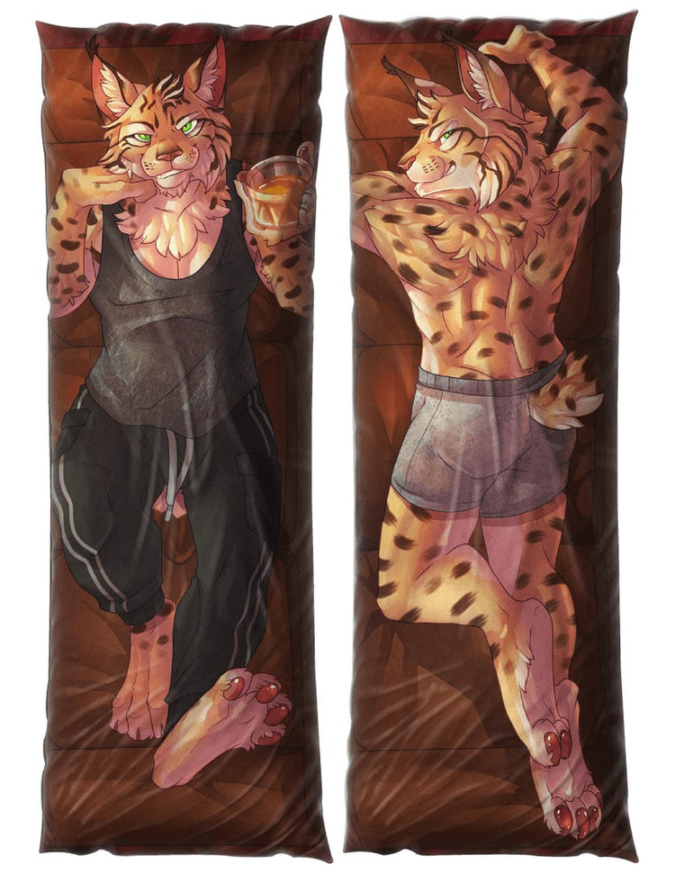 Clawson Feline Dakimakura Furry Body Pillow Cover by Ram the Dragon