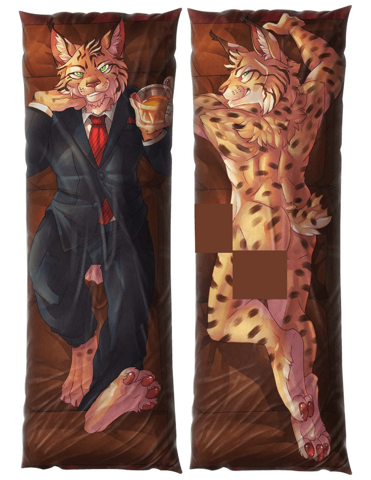 Clawson Feline Dakimakura Furry Body Pillow Cover by Ram the Dragon