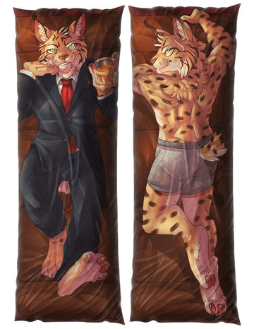 Clawson Feline Dakimakura Furry Body Pillow Cover by Ram the Dragon