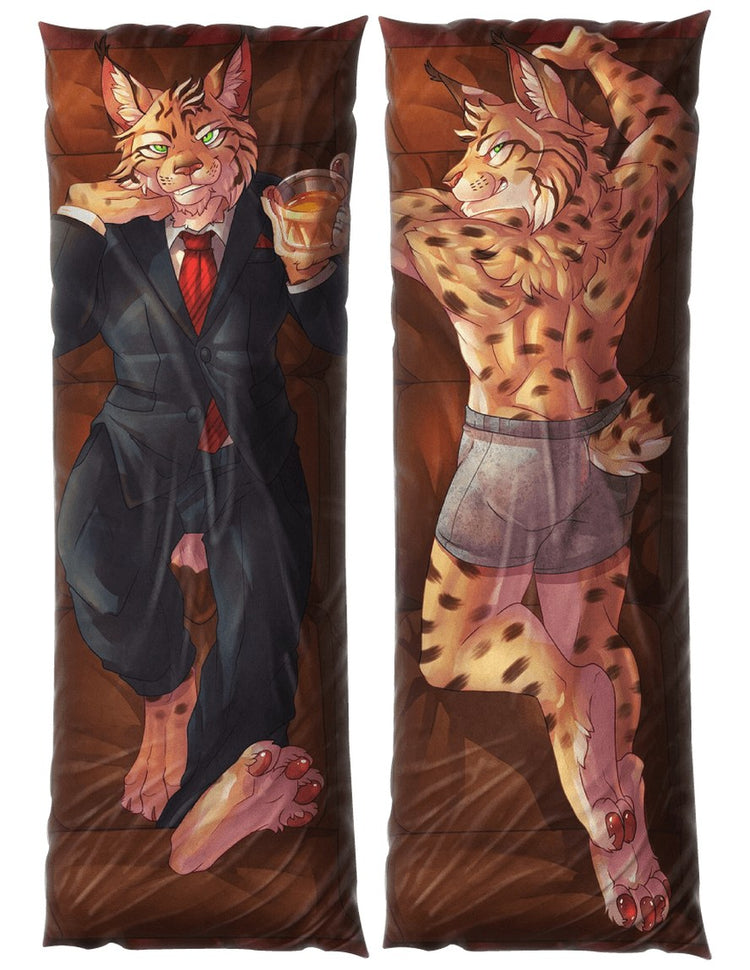 Clawson Feline Dakimakura Furry Body Pillow Cover by Ram the Dragon