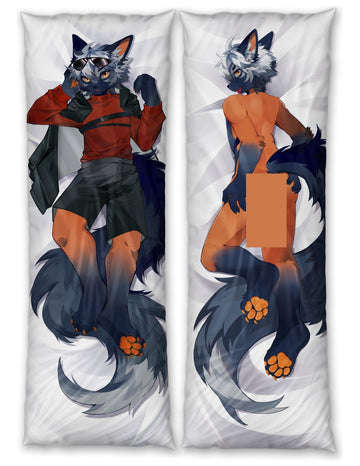  Fox Dakimakura Furry Body Pillow Cover by AQianr