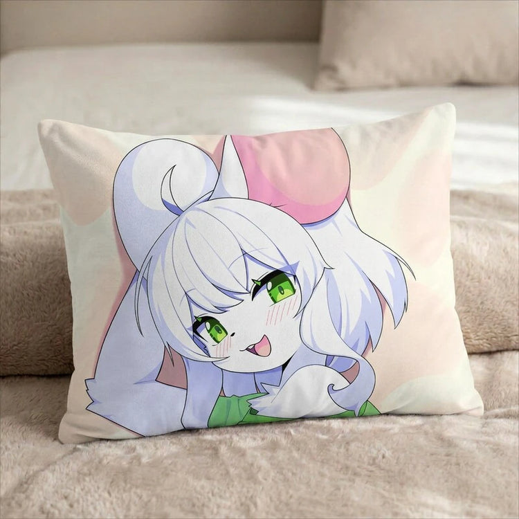 Elevit Female Head Pillow Cover back US standard pillow mockup