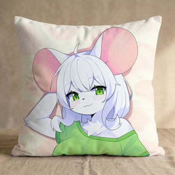 Elevit Female Head Pillow Cover front square pillow mockup