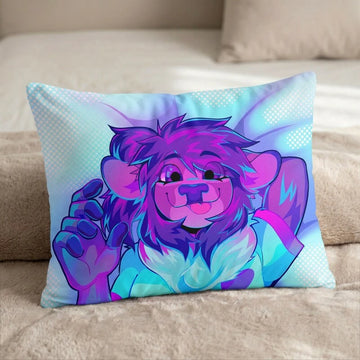 Endive the Deer Female Head Pillow Cover front US standard pillow mockup
