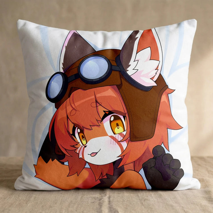 Equa Female Head Pillow Cover back square pillow mockup
