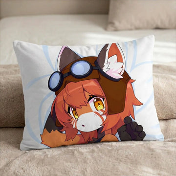 Equa Female Head Pillow Cover back US standard pillow mockup