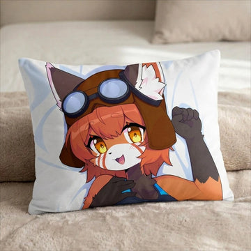 Equa Female Head Pillow Cover front US standard pillow mockup