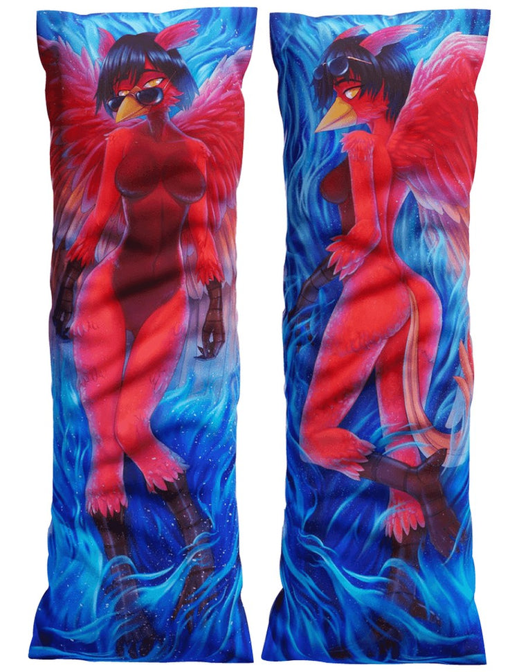 Fenyx Bird Dakimakura Furry Body Pillow Cover by Soapaint