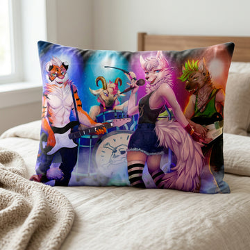 Furry Furry Art Bed Pillow Cover