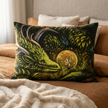 Dragon Furry Art Bed Pillow Cover