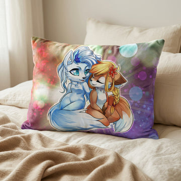 Furry Furry Art Bed Pillow Cover