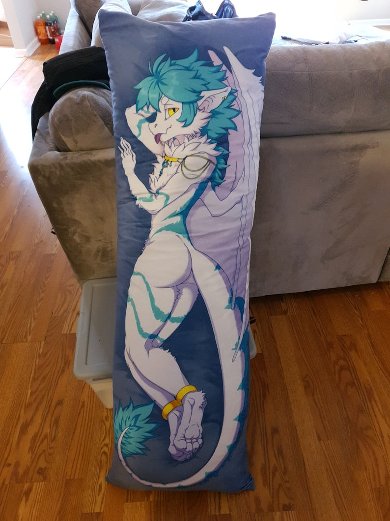 Daki Elizar Art by Basilisk The Ice Dragon Dakimakura Furry Body P
