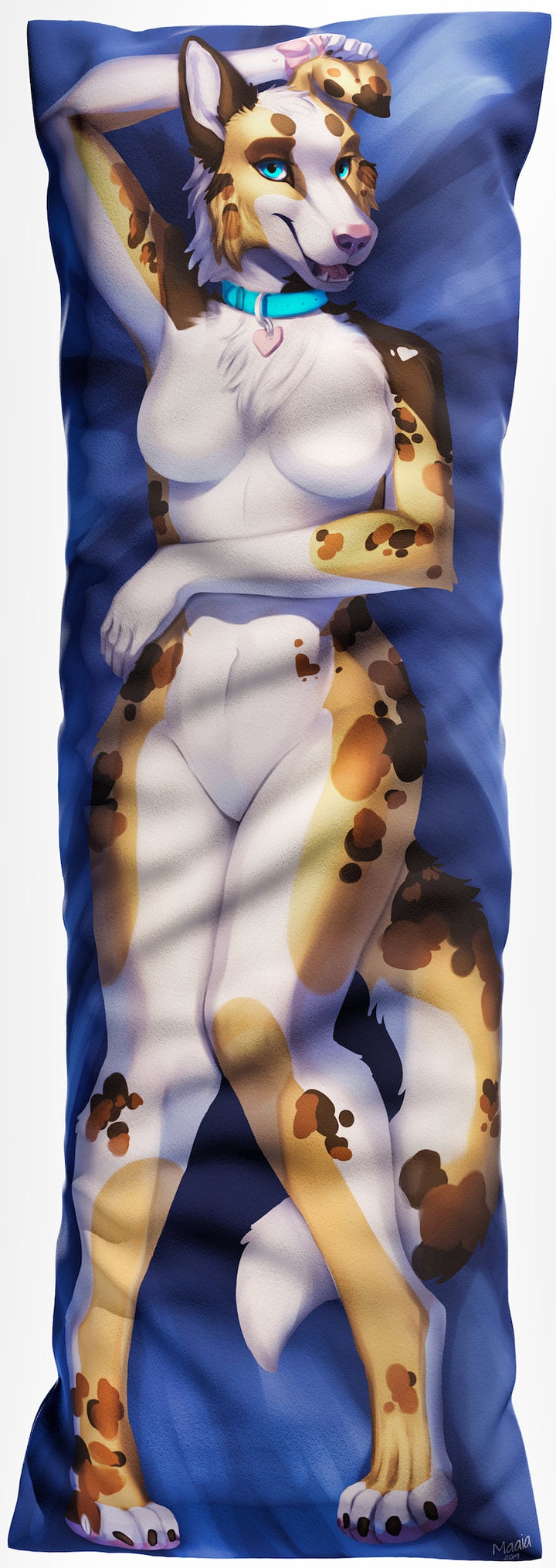 Daki Mia - Art by maaia - The Dog Dakimakura Furry Body Pillow Cover