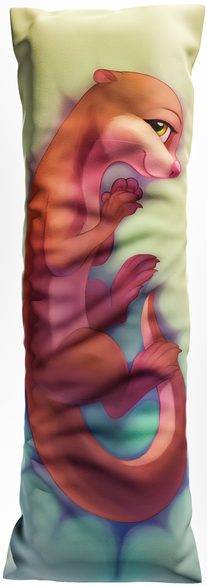 Daki - Art by Taneysha -  Kelpily the Otter cute anthro Otter girl Dakimakura sea creature Furry Body Pillow Cover
