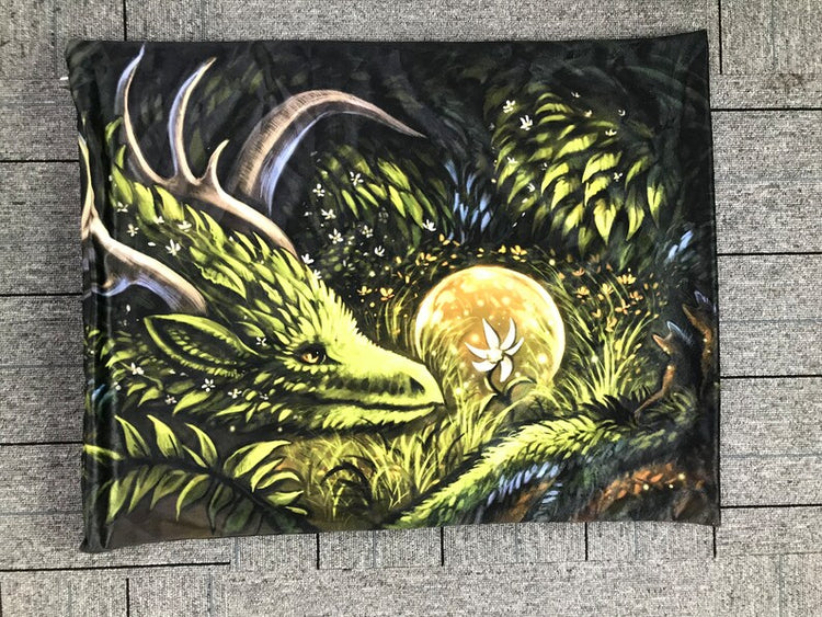 Dragon Furry Art Bed Pillow Cover