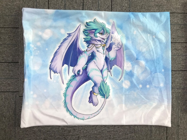 Dragon Furry Art Bed Pillow Cover