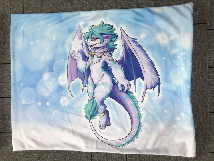 Dragon Furry Art Bed Pillow Cover